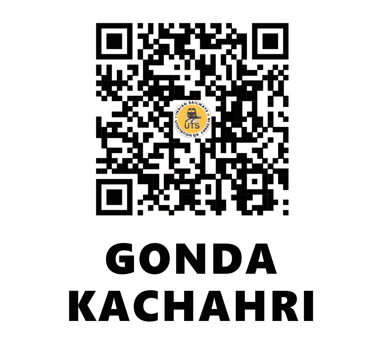 UTS QR Code for GONDA KACHAHRI - GDK - NE (UTTAR PRADESH)